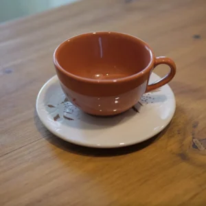 Taza de te con plato 200 cc - Orquídea